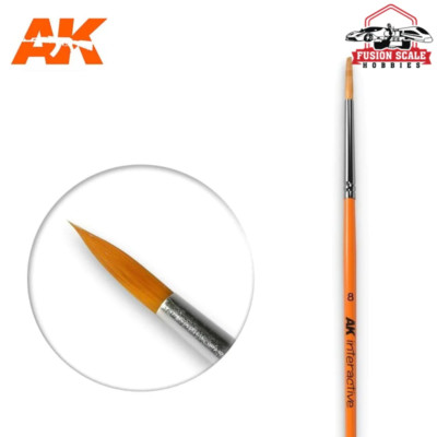 AK Interactive Size 8 Round Paint Brush AKI607