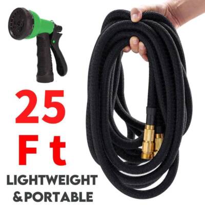 5 Time Stronger Deluxe Expandable Flexible Garden Hose Water Hose 25 50 75 100FT