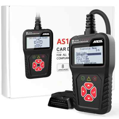 AS100 Car Diagnostic Tool Multilingual Code Reader OBD 2 Automotive  Scanner