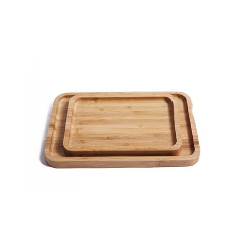 Natural Wooden Serving Tray Canteen Cafe Fast Food TV Dinner Kitchen Breakfast