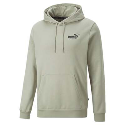 Puma Ess Small Logo Pullover Hoodie Mens Green Повседневная верхняя одежда 58669109