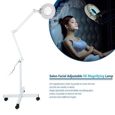 5X Magnifying Lamp Salon Spa Base Hair And Skin Caring Facial Machine US E6U8