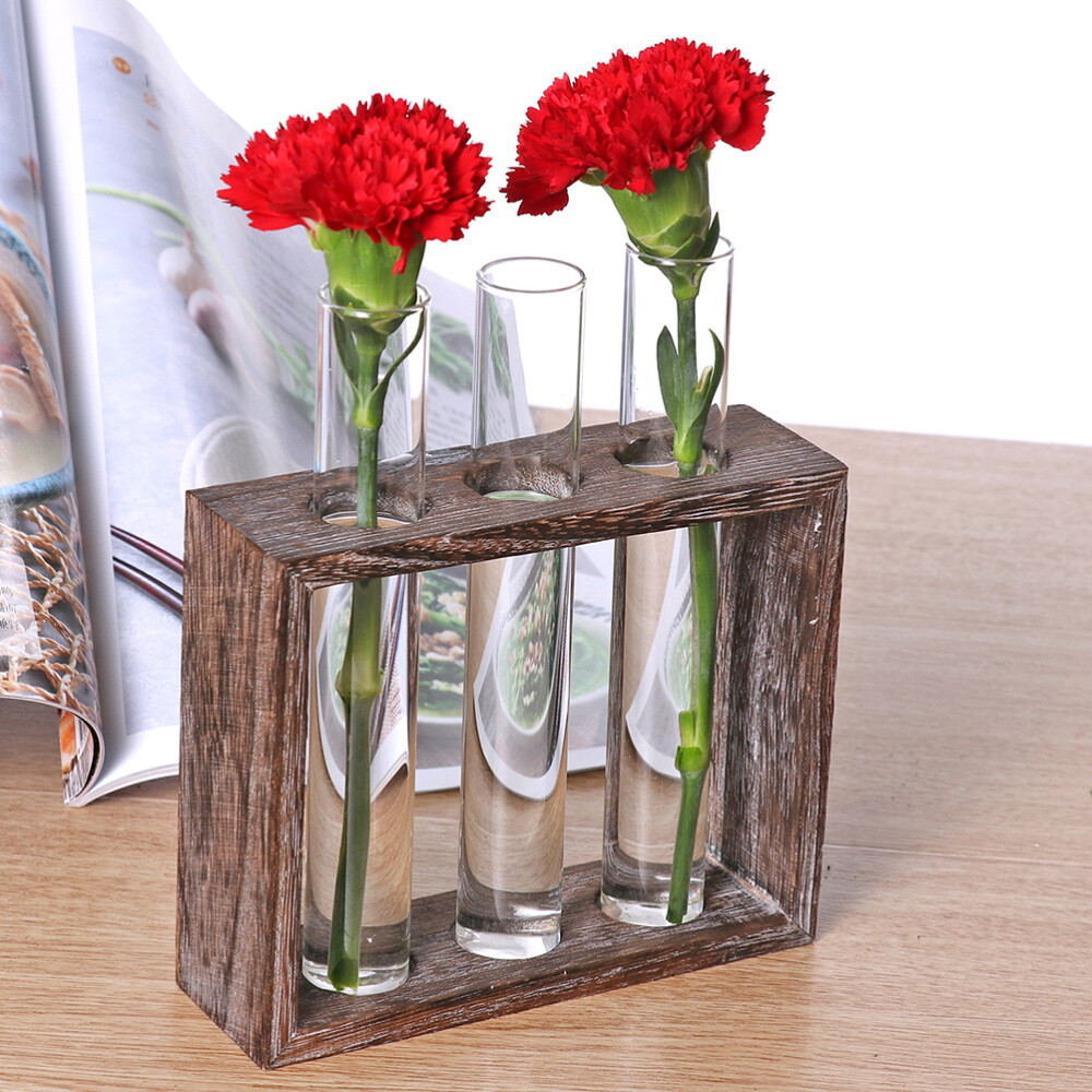 1pc Hydroponic Glass Tube Vase Glass Tube Vase Decor For Store