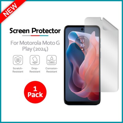 B2G1 FREE LCD Clear HD Screen Protector for Phone Motorola Moto G Play (2024)