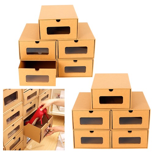 10 Schuhaufbewahrung Schuhkarton Schuhbox Schublade Pappe Schuhkasten