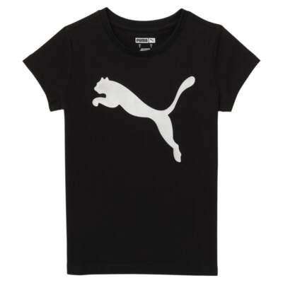 

Puma 858272-01 Toddler Girls Untamed Pack Graphic Crew Neck Short Sleeve, Черный, Puma Untamed Pack Graphic Crew Neck Short Sleeve