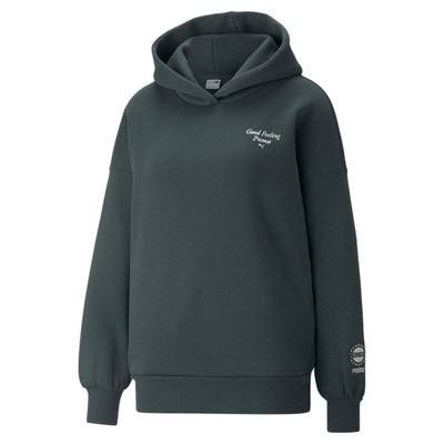 

Puma Wellness Club Pullover Hoodie Женская зеленая повседневная верхняя одежда 534320-80, Зеленый