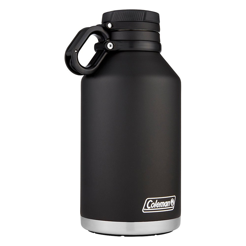 Vacuum Insulated Stainless Steel Growler Travel Water Bottle 64 oz 1900mL Black