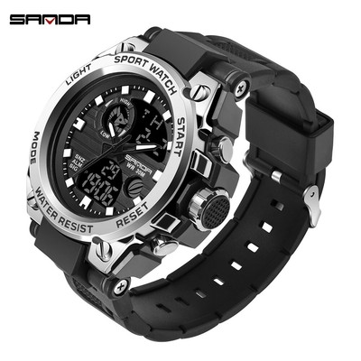 Men's Digital Sports Watch Dual Display Waterproof