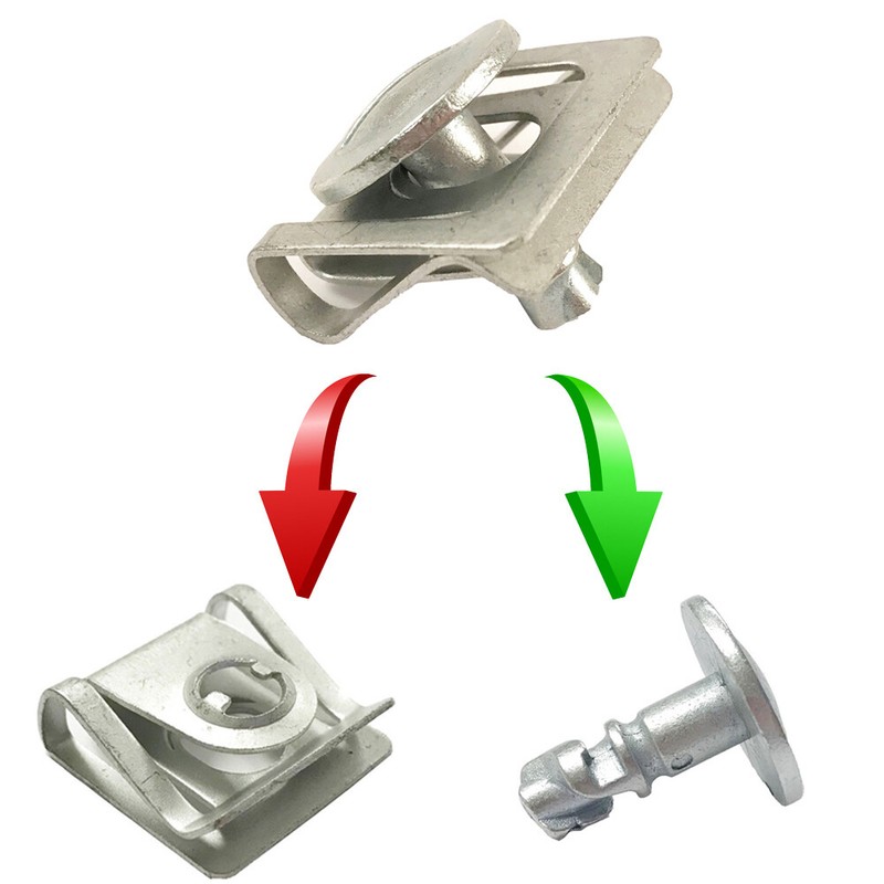 20-Piece Underride Guard & Engine Cover Installation Clip Kit For Audi A4, A5, A6, Q3, Q5, RS5