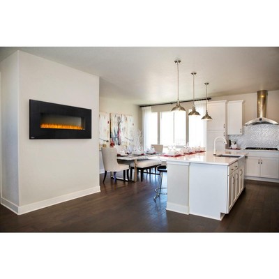Wall Mount Fire Place Heater 5000 Btu 50 Inch Black