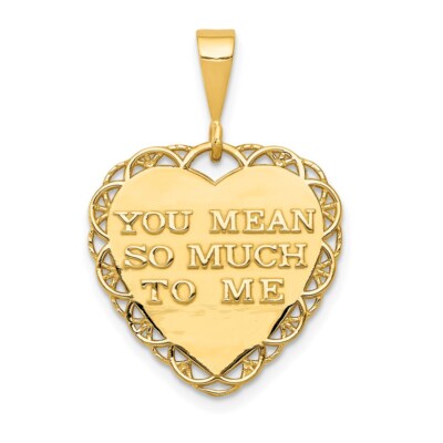 Pre-owned Samajewelers Real 14kt Yellow Gold Reversible For My Wonderful Sister Charm