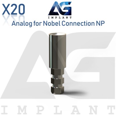 20 Analog For Conical Connection Narrow Platform NP Titanium Prosthetic System