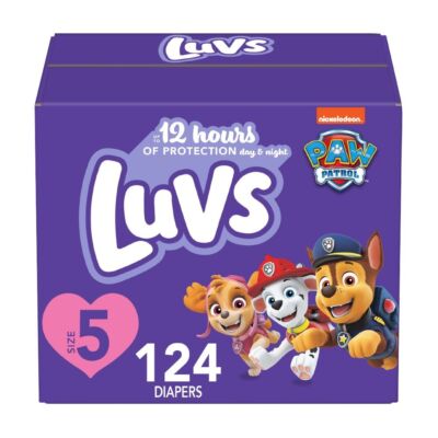 Подгузники Luvs Pro Level с защитой от протекания, гигантская упаковка, размер 5, 124 карата