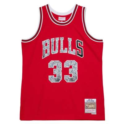 Mitchell & Ness 75th Anniversary Swingman Crew Neck Replica Mens Red SMJ