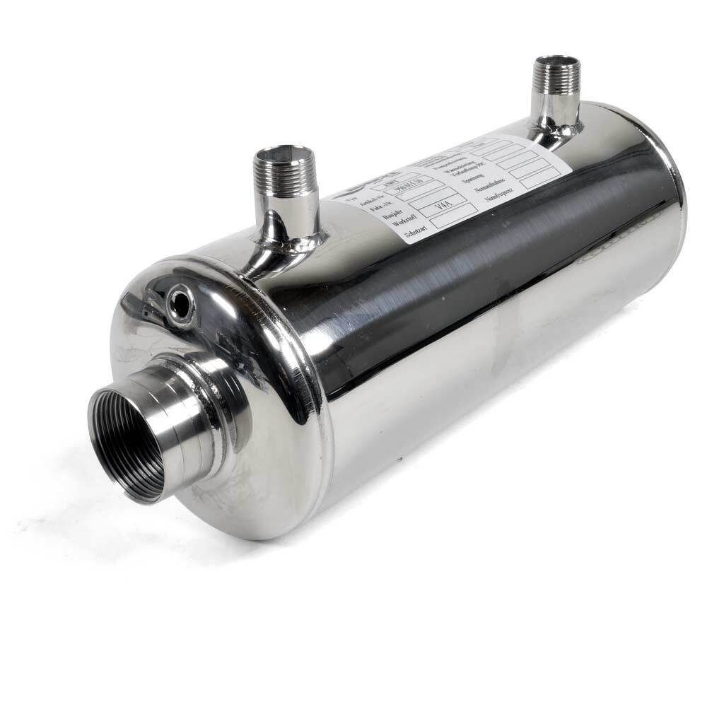 Schwimmbad Wärmetauscher Edelstahl V4...