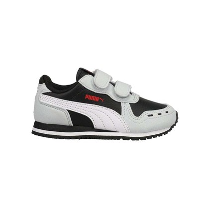 Кроссовки Puma Cabana Racer 20 Slip On Infant Boys, черно-белые, повседневная обувь 383