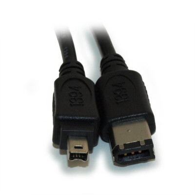 10ft  6 Pin to 4 Pin Firewire 400 / 1394 / iLink Cable