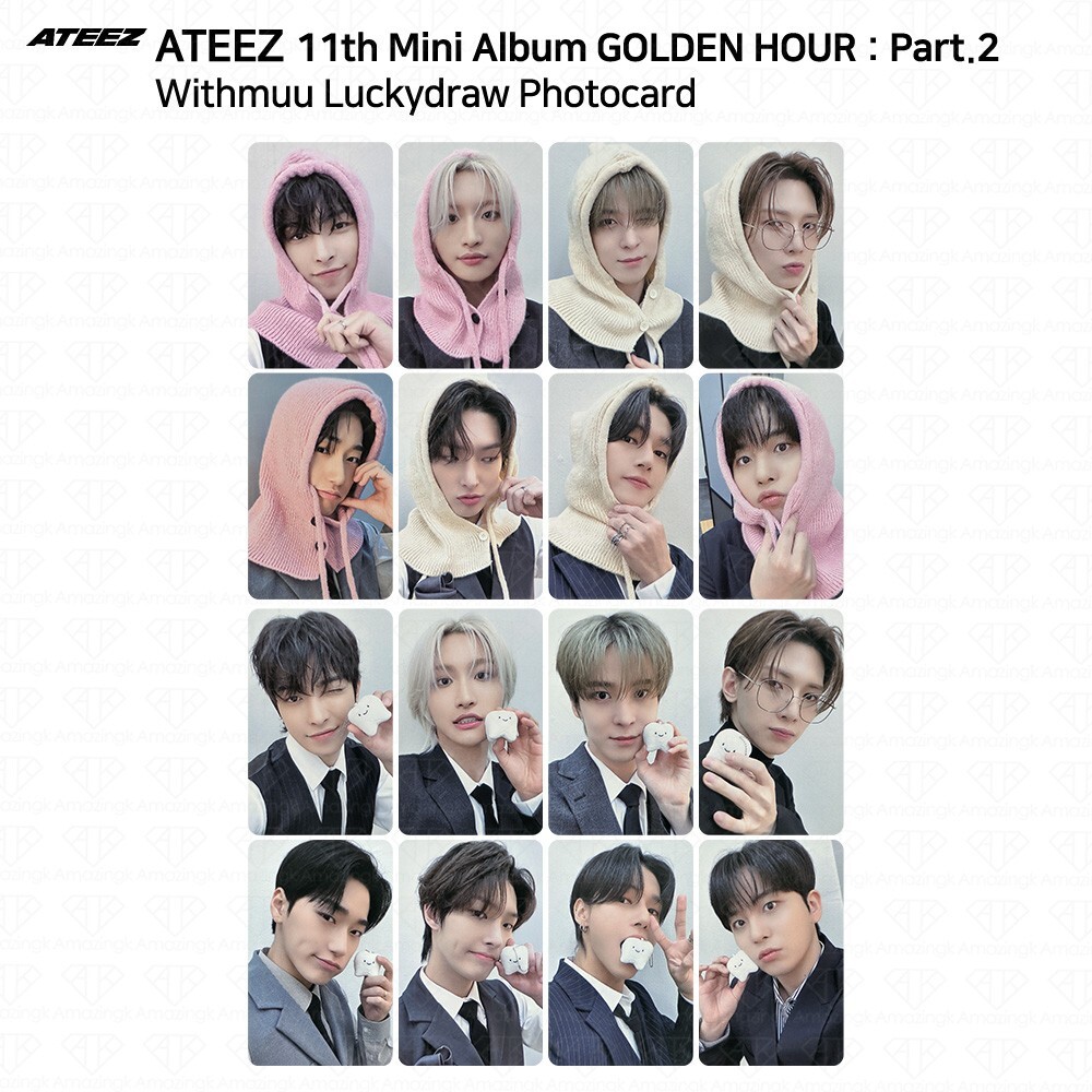 ATEEZ GOLDEN HOUR PART.2 トレカ コンプセット ATEEZ GOLDEN HOUR Part.2 コンプ 2種 セット サン - メルカリ