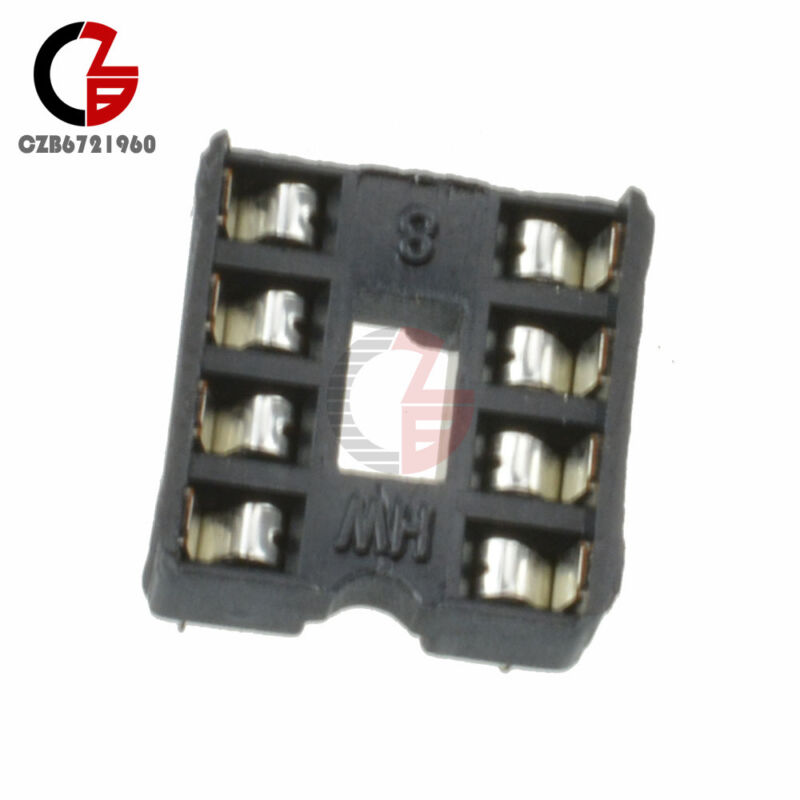 50pcs 8-pins Dip Ic Sockets Adaptor Solder Type Socket