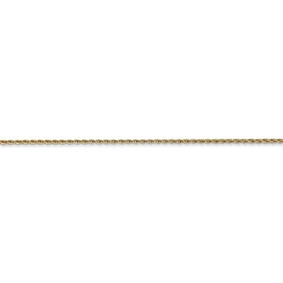Pre-owned Superdealsforeverything Real 14kt Yellow Gold 20 Inch 1mm Round Parisian Wheat With Lobster Clasp Chain