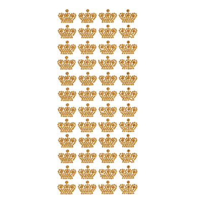 Royal Crown Rhinestone Stickers, 3/4-inch, 48-count