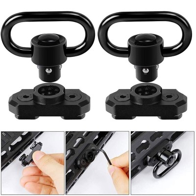 2Pack M-LOK MLOK Quick Release Sling Mount Push Button QD Sling Swivel Adaptor