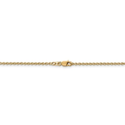 Pre-owned Superdealsforeverything Real 14kt Yellow Gold 1.95mm Round Cable Chain; 16 Inch; Lobster Clasp