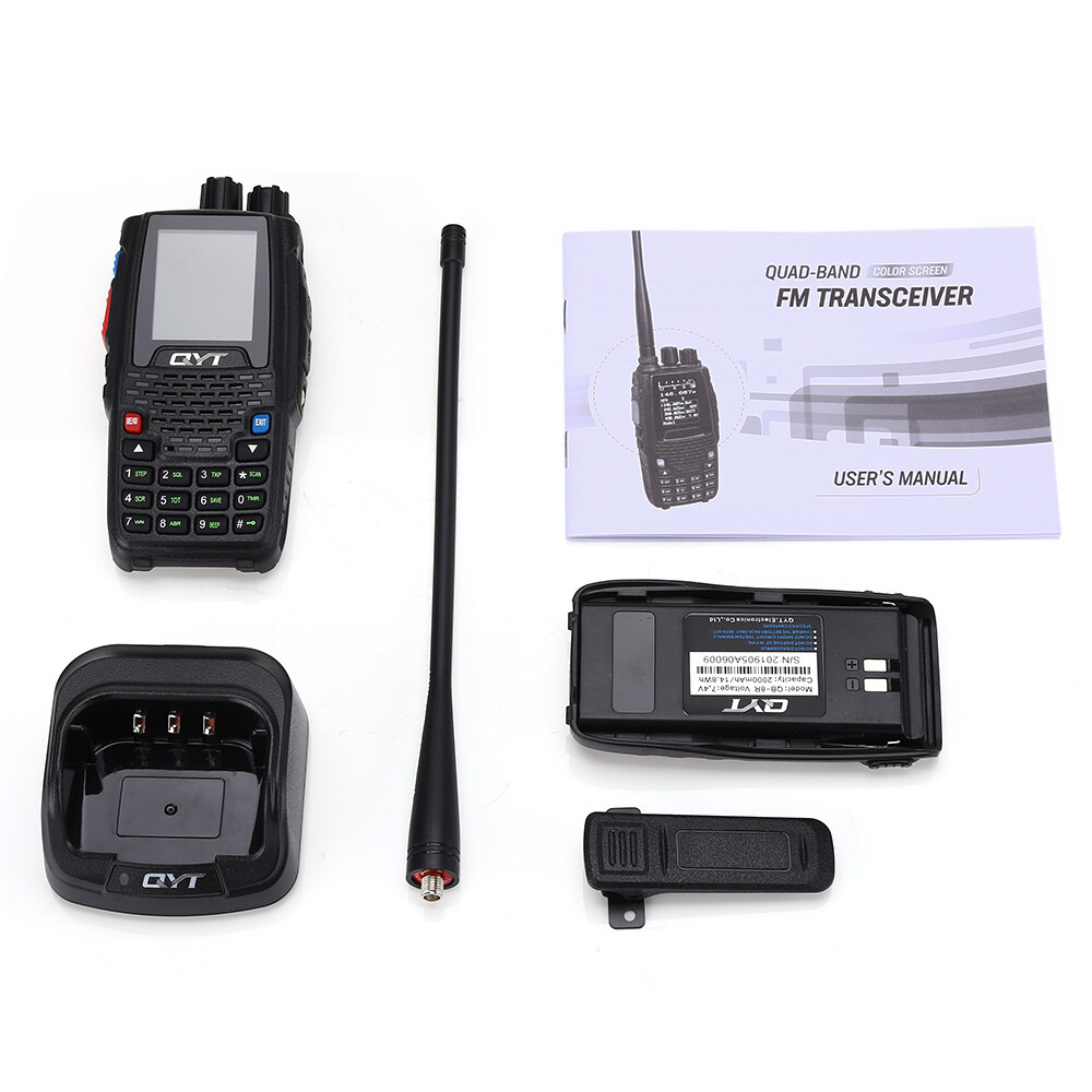 QYT KT-8R Walkie Talkie Encryption Anti Noise Quad Band HAM Two Way Radio 