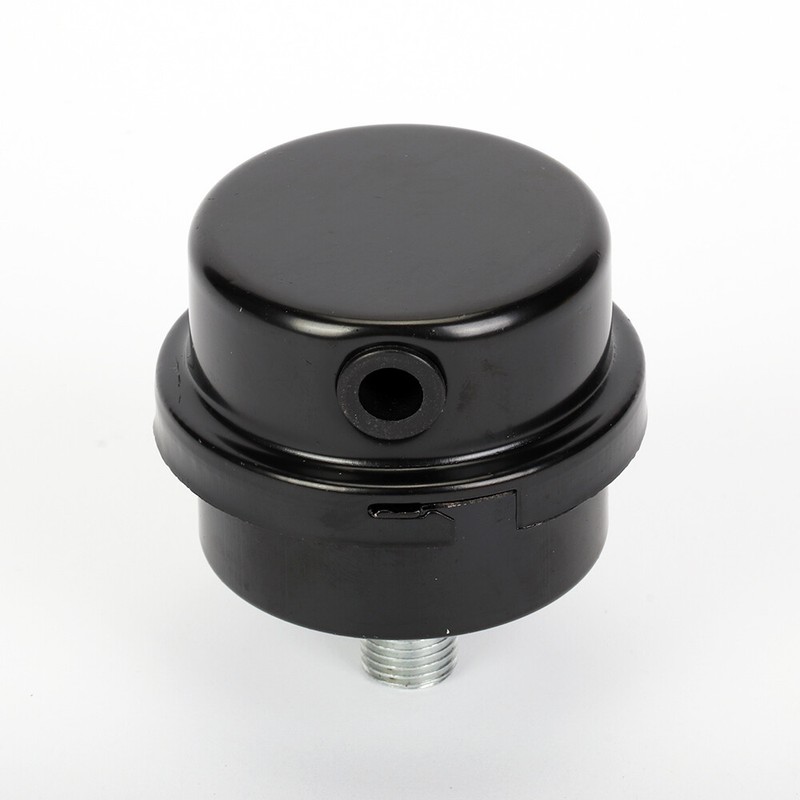 1/2" NPT Air Compressor Intake Filter Silencer Metal Housing and Element-2PCS