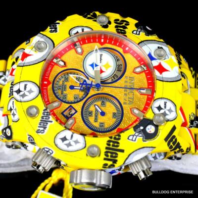 Pre-owned Invicta Nfl Reserve Subaqua Specialty Pittsburgh Steelers Hydroplated Watch