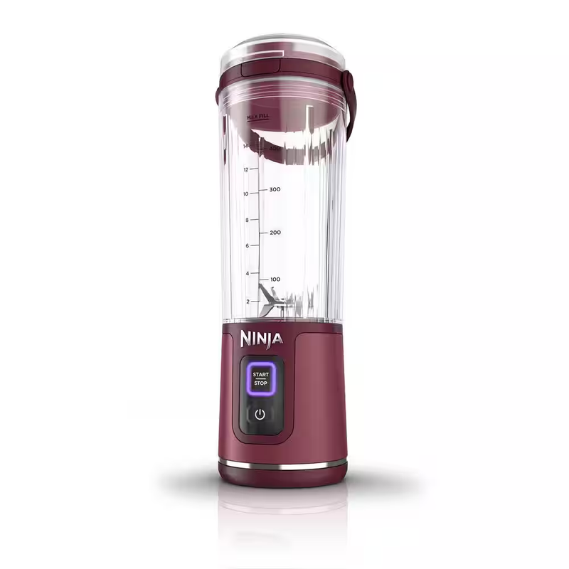 Blast 18 Oz. Single Speed Cranberry Red Portable Blender