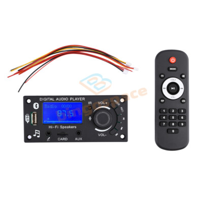 12V MP3 Decoder Board Bluetooth Audio FM Module WMA WAV with Remote Control