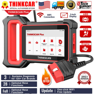 ThinkScan Plus OBD2 Car Scanner Diagnostic ABS/SRS/ECM System Reset Code Reader