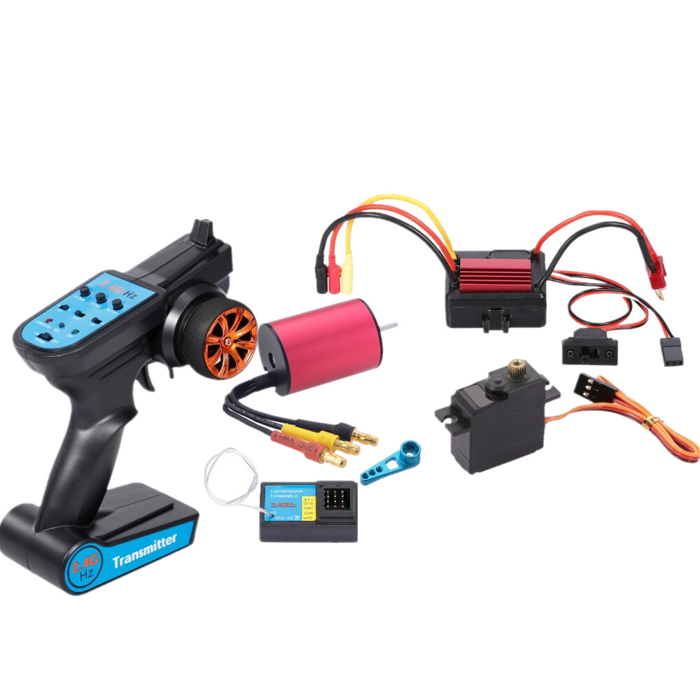 2.4g 3ch Remote Control+brushless Esc+motor Kit For Wltoys A959