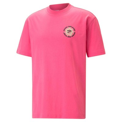 

Puma Downtown Graphic Crew Neck Футболка с коротким рукавом Мужские повседневные топы размера  53, Розовый, Puma Downtown Graphic Crew Neck Short Sleeve T-Shirt