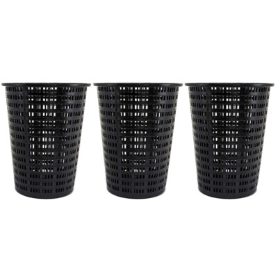 Hayward Leaf Canister Plastic Basket- Black AXW431ABK for Swimming Pools 3 Pack