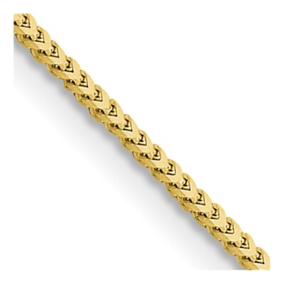 Pre-owned Skyjewelers Real 10kt Yellow Gold 1.5mm Franco Chain; 16 Inch; Lobster Clasp