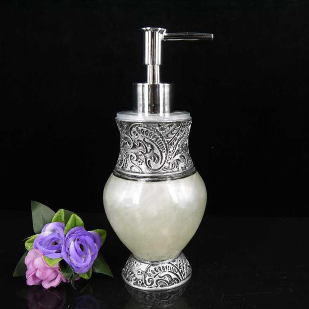 260ml Liquid Pump Bottle Decorative Resin Lotion Dispenser Shampoo
