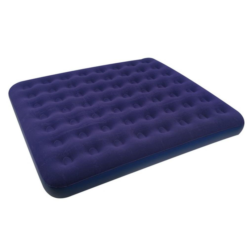 Air Mattress Bed Navy Blue Self-Locking Safety Valve, King S