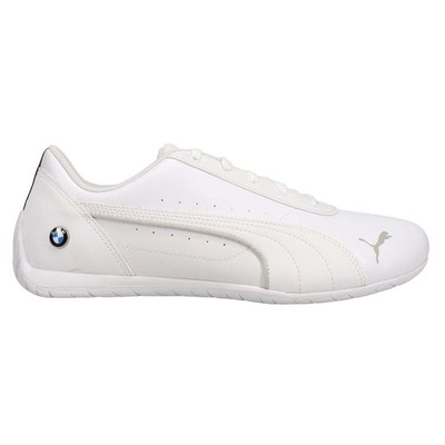 Puma Bmw Motorsport Neo Cat Lace Up Мужские белые кроссовки Повседневная обувь 307018-02