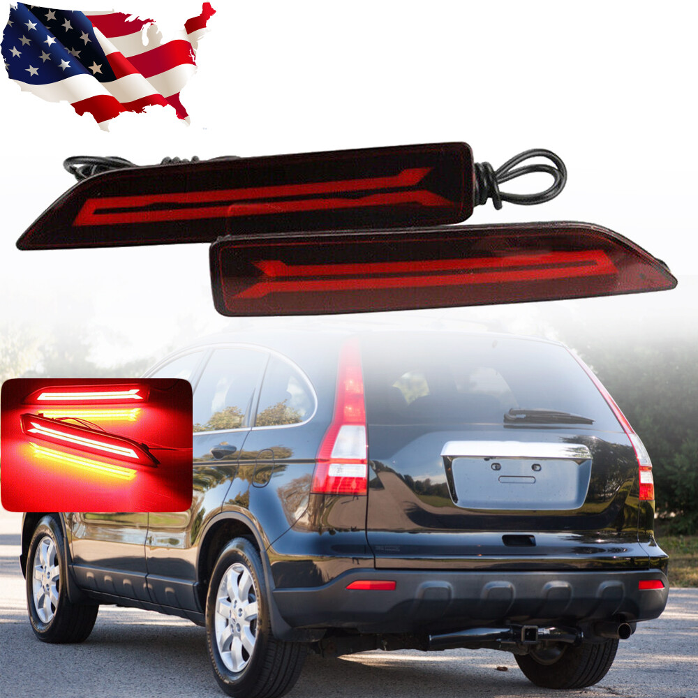 LED Rear Bumper Brake Light Reflector Lamp For Honda CRV 2007 08 09 Tail Lamp US