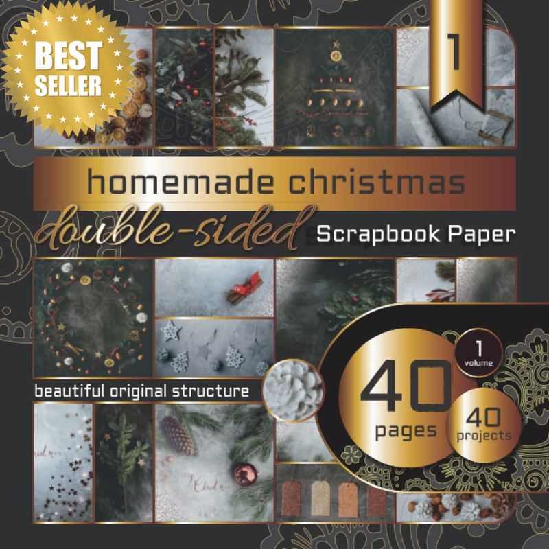 Scrapbook Paper: Homemade Christmas Vol. 1: Double Sided Scrapbooking Pages Pape