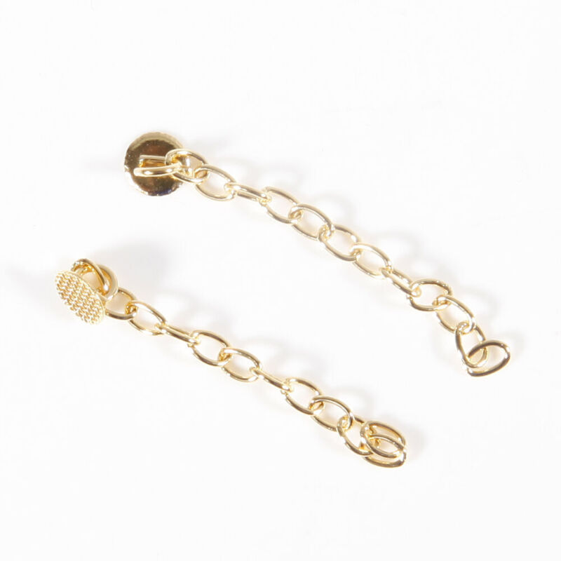 Dental Traction Chain Button Gold Plated Mesh Base Bondable Round/rectangle