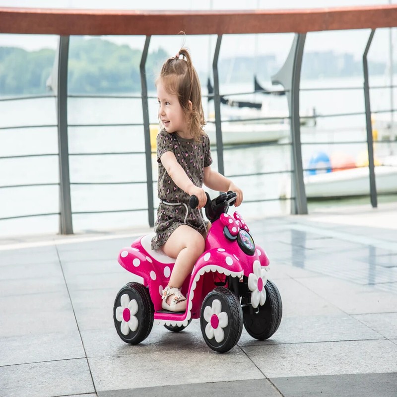 Minnie mouse quad 6V battery operated Quad Best Ride On Cars for kids gift New.