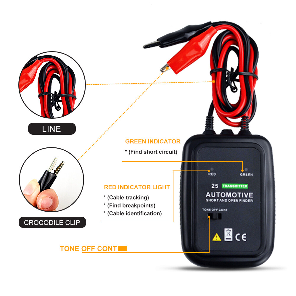 Auto Short Circuit Finder Detector Cable Wire Tracker Diagnostic Tool