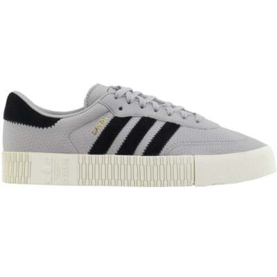 

Adidas Sambarose Женские серые кроссовки на перфорированной платформе Повседневная обувь CG6106, Grey, adidas Sambarose Perforated Platform