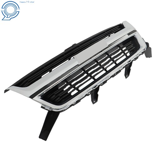 Front Upper Grille W/Chrome Trim For 2015-2020 Chevrolet Colorado 84408363 Black