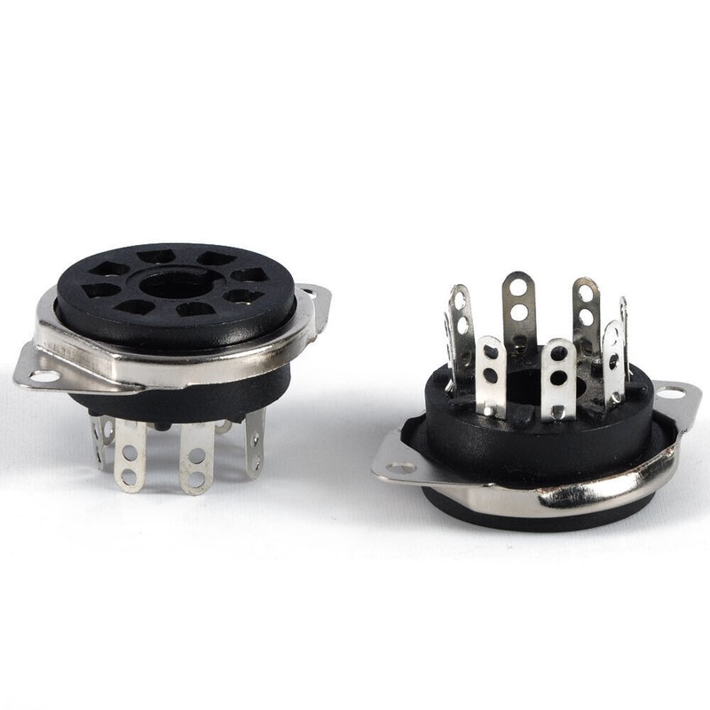 5pcs 8pin Vintage Tube Bakelite Socket Kt88 El34 5y3gt 5ar4 5u4g Diy Audio Amp