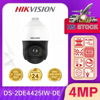 Hikvision DS-2DE4425IW-DE T5 4MP PTZ Security IP Camera 25x Zoom Outdoor 100M IR